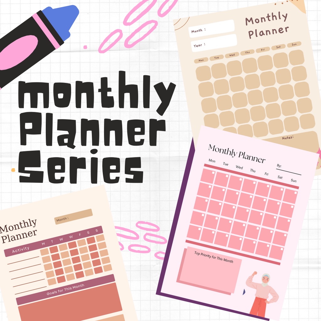 

(ISI 12 LEMBAR) MONTHLY PLANNER COLOR SERIES - JURNAL BULANAN - ISI BINDER A5 B5 - JURNAL PLANNER DAILY WEEKLY TUGAS KULIAH SEKOLAH STICKER AESTHETIC HIJAB