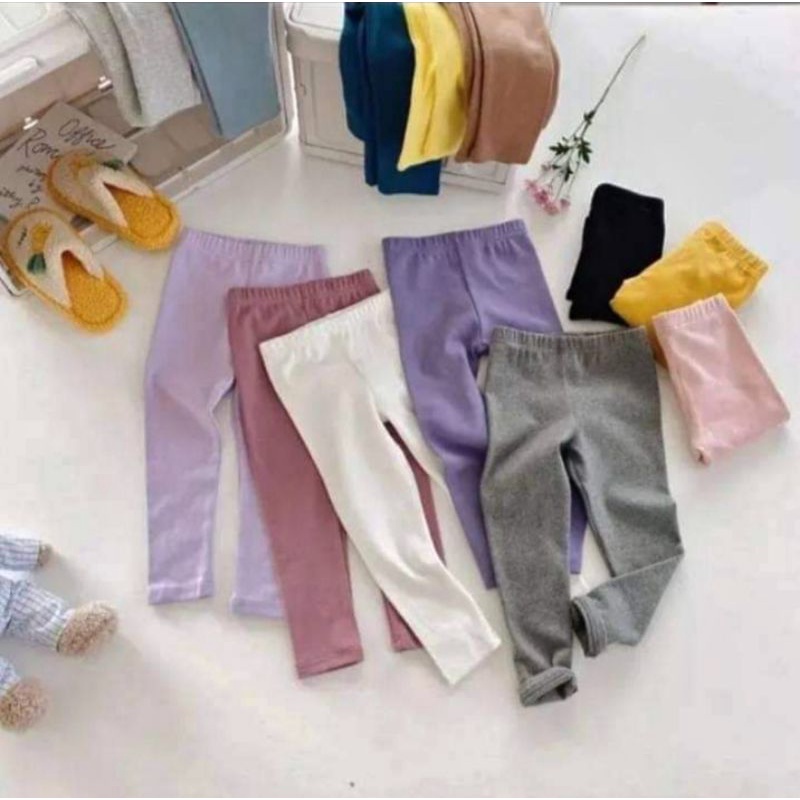 LEGGING ANAK SPANDEK RAYON/KAOS USIA 6-8THN 9-12THN