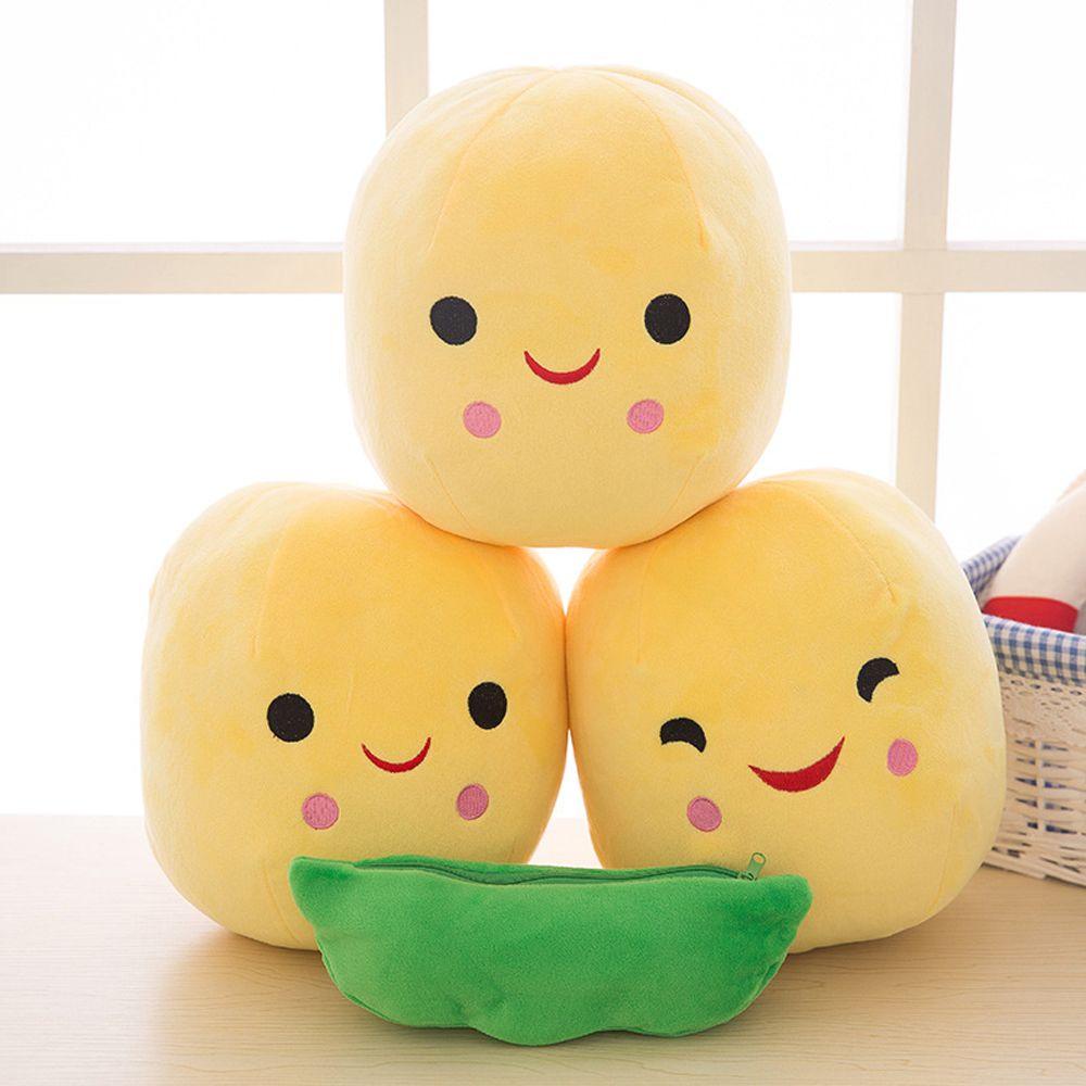 Needway  Mainan Boneka Bantal Bentuk Kacang Polong Bahan Plush Ukuran 70 / 90cm / 25cm / 40cm / 50cm