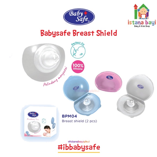 Baby safe Nipple Shield BPM04 - Puting sambung/pelindung puting