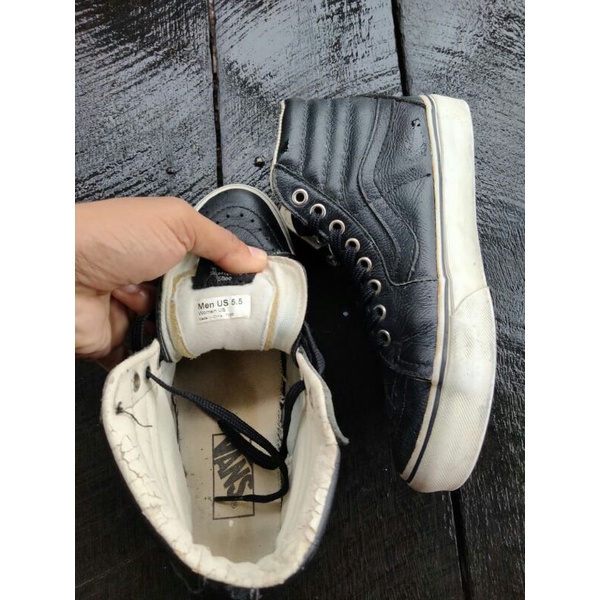 Sepatu Vans Leather Original Size 37.5 (23.5 cm) Second