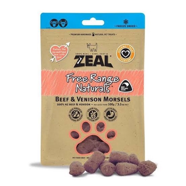 

ZEAL FREEZE DRIED BEEF & VENISON 100gr