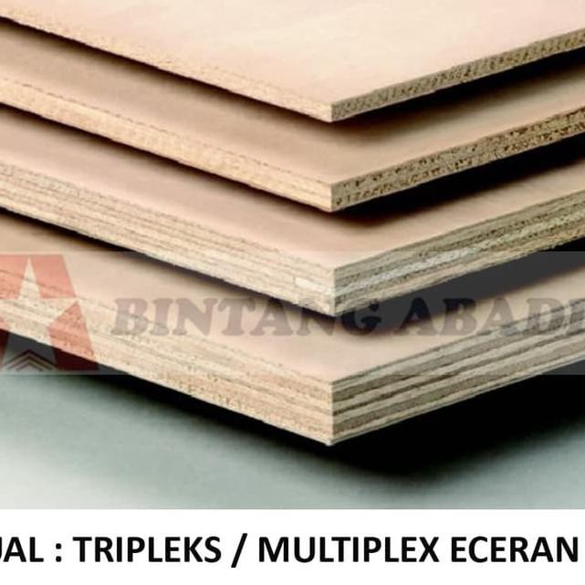 Original Tripleks Papan  Kayu  Lapis 4 mm Ukuran 60 x 120 