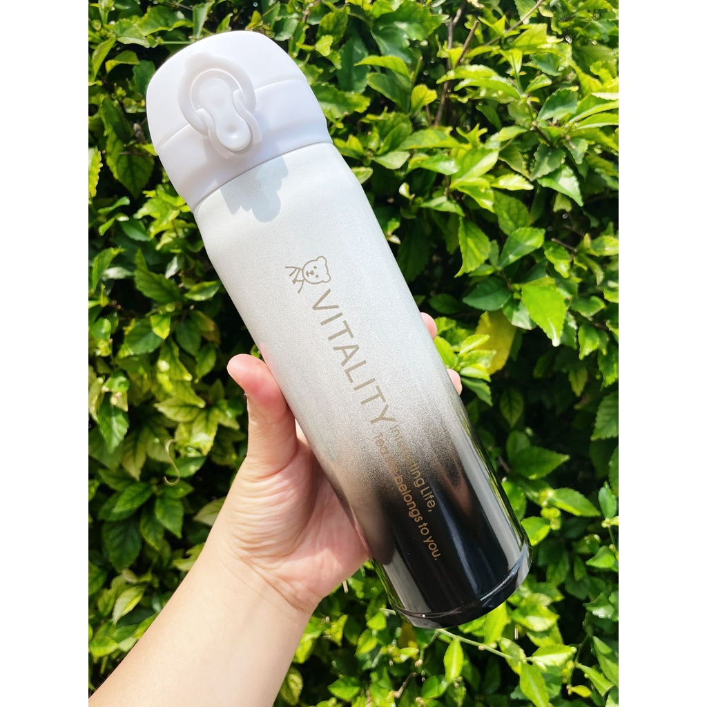 COD]-Botol Tumblr Termos Stainless Steel Dengan Warna Gradasi Vitality Chail