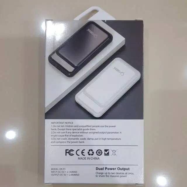 POWER BANK 10.000 MAH OR 88 MODEL OR-P3