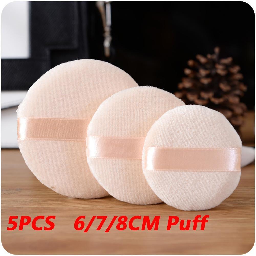 5pcs Spons Puff Bentuk Nanas Untuk Foundation / Bedak