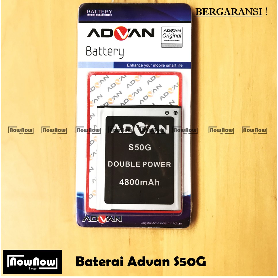 Baterai Advan S50G Original Double Power Batre Batrai Battery HP