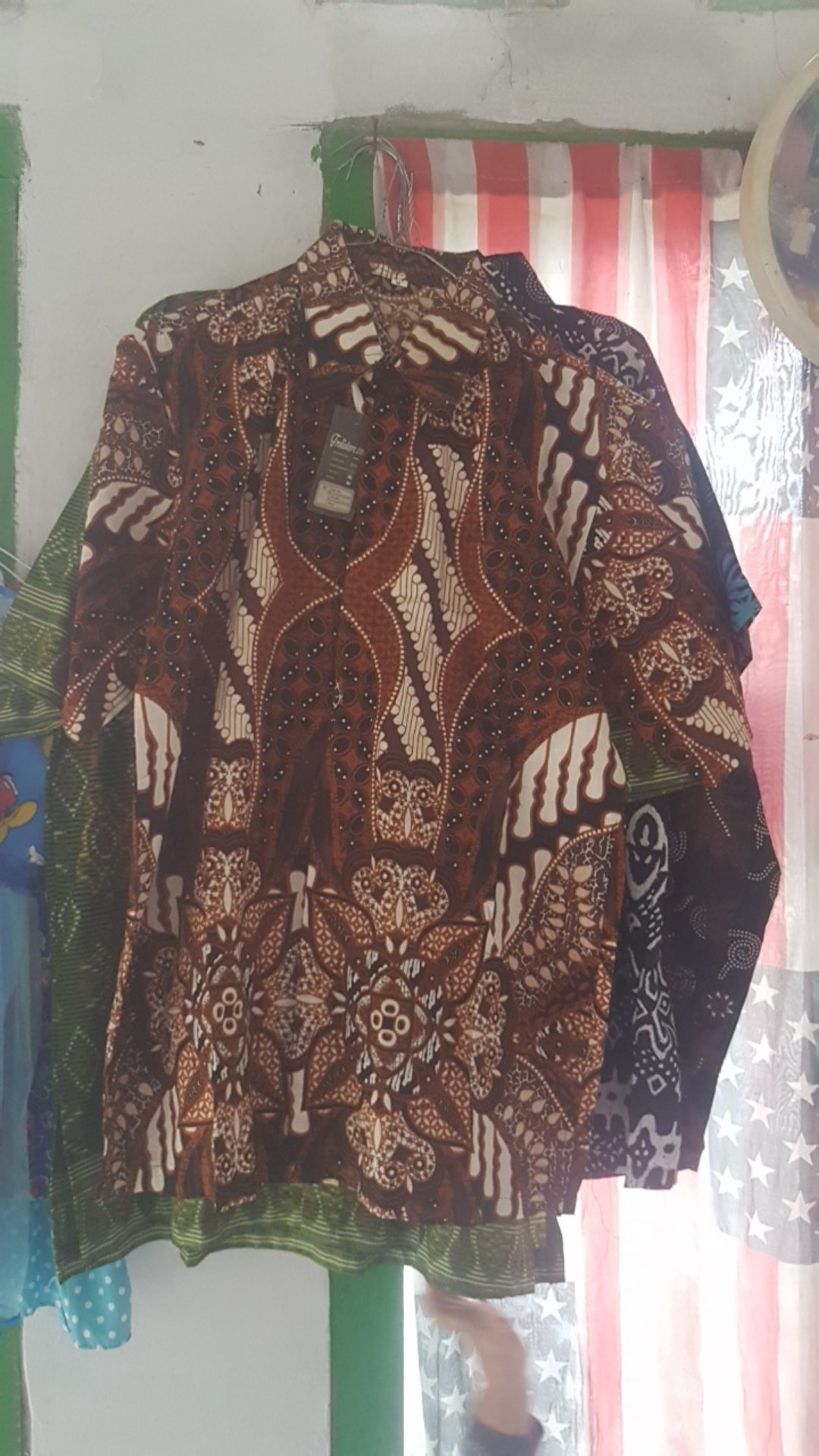Trolistore Grosir Grup Batik Pria Motif Bppd Kemeja Batik Pria Coklat Hitam Lengan Pendek Pekalongan