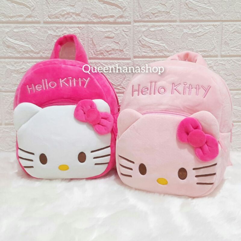 Bagpack Boneka Anak Cute Kitty Tas Ransel Anak Depan Resleting M