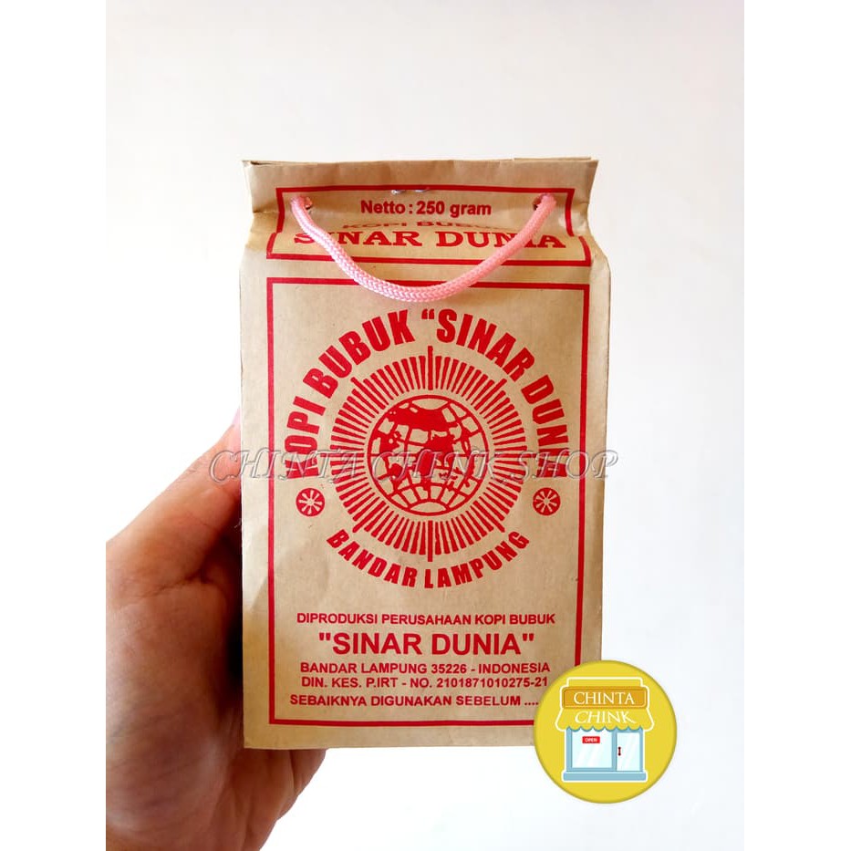 

Kopi Bubuk Sinar Dunia Asli Lampung Kemasan 250g - kkp533