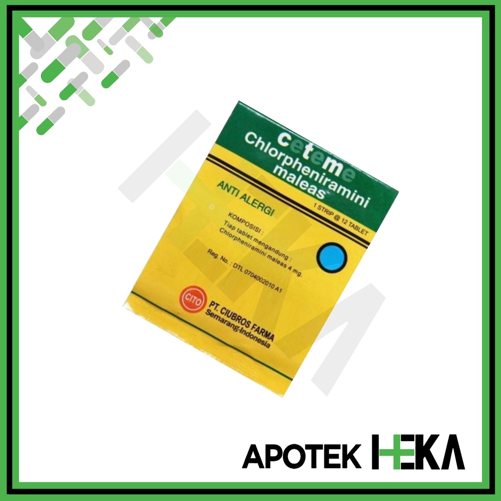 Ceteme 4 mg Strip - Obat Anti Alergi CTM (SEMARANG)