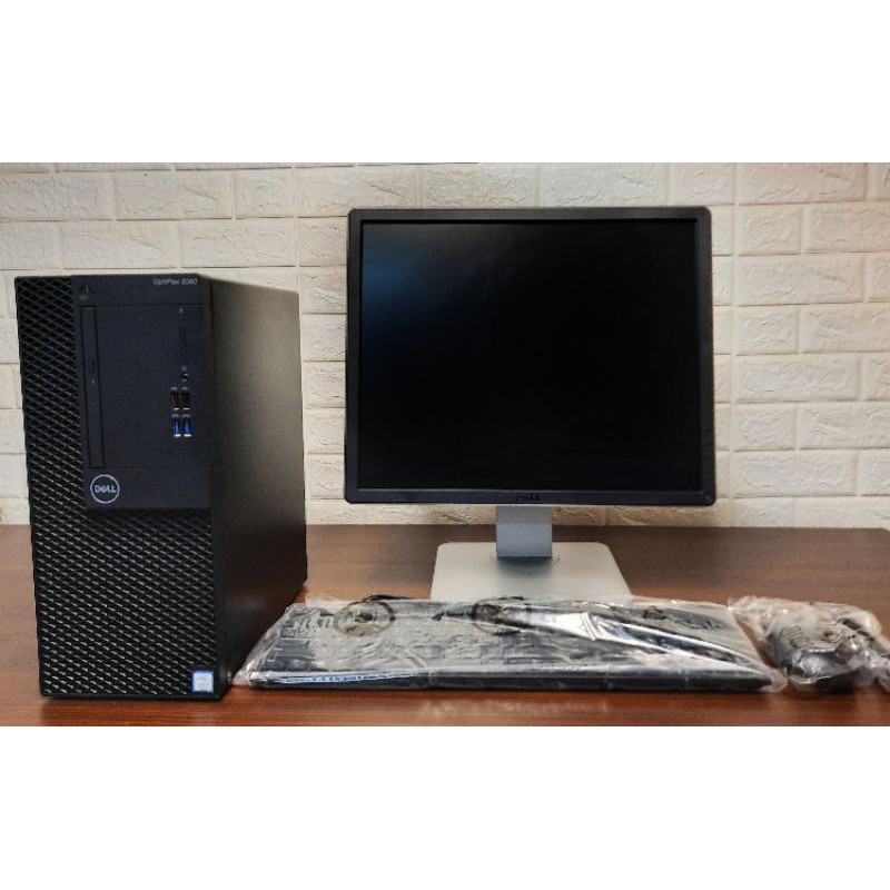 Paketan Pc Dell 3060 MT Core I3 8100 Ram 4 Gb Hdd 500 Gb Led 19inch Kotak Keyboard Mouse New