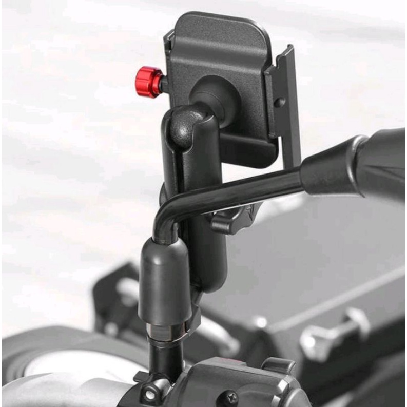 Motowolf Holder Handphone Version 3 Holder Hp 360 Derajat Motowolf V3 - Stang Dan Spion Motor Nmax Pcx Adv Vario Fazzio Scoopy Xmax Aerox DLL