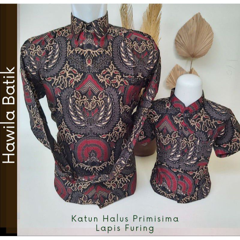 Baju Batik Couple Ayah Anak