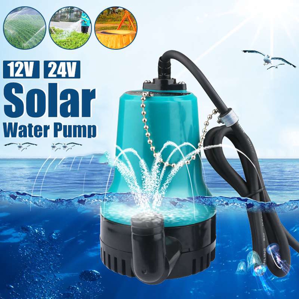 Lyn Mesin Pompa Air Celup 12V 24V - Kolam Submersible Pump 12 Volt 24 Volt - Pompa Celup Air Aki Dc