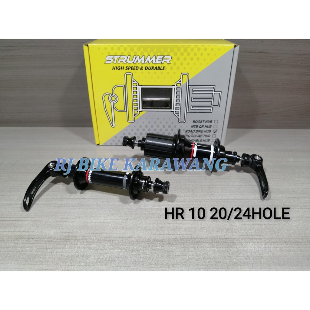 Hub Freehub Strummer HR10 Balap U Brake V Brake 20 24 Hole