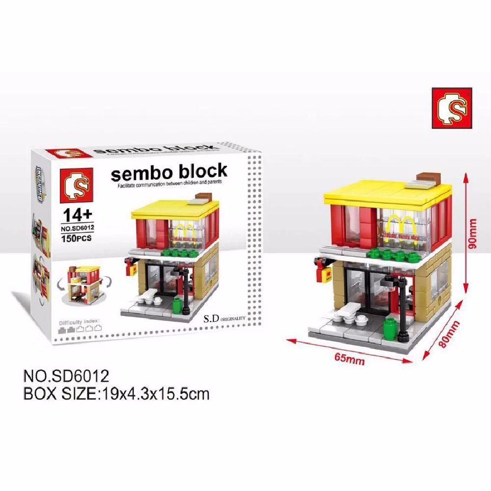 lego sembo sd 6012 Mc D Mainan anak murah mainan Lego anak murah mainan edukasi anak