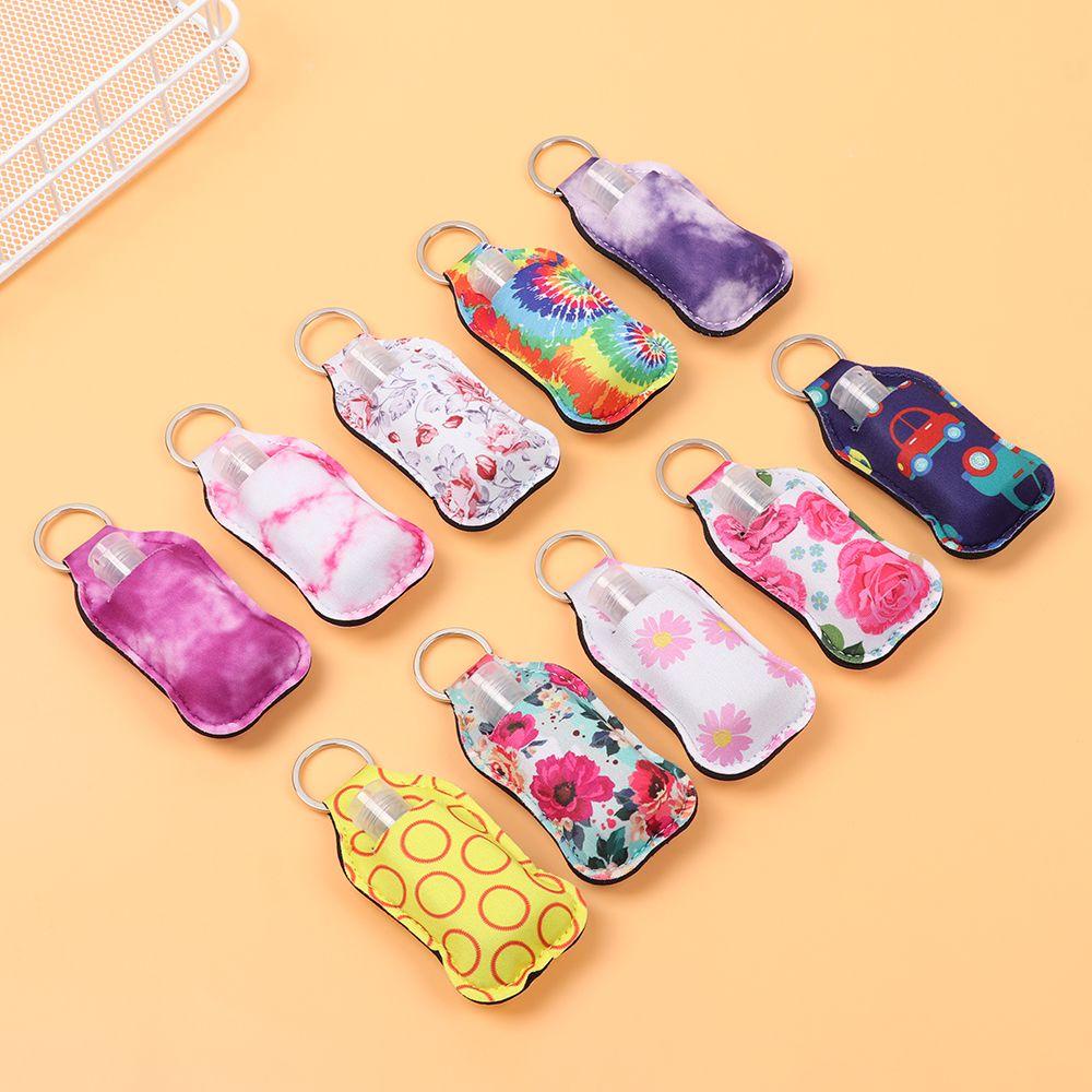 R-flower Hand Sanitizer Dengan Gantungan Kunci Carrier Sub-Botol Flip-Top Reusable Bottles Travel Bottle