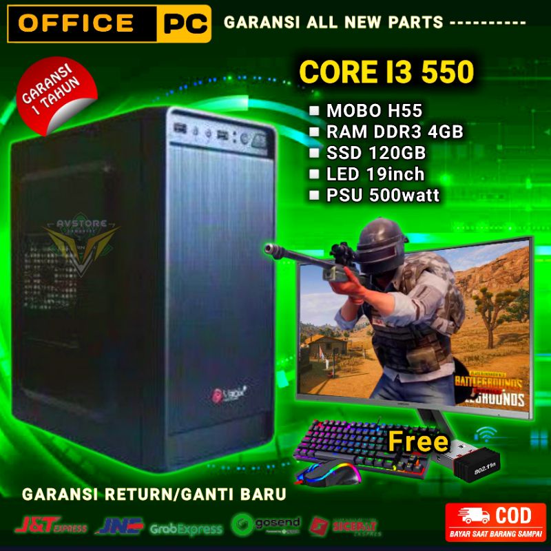 PC Rakitan Core i3/Core i3 550/DDR 4GB/HDD 500GB i3 3240
