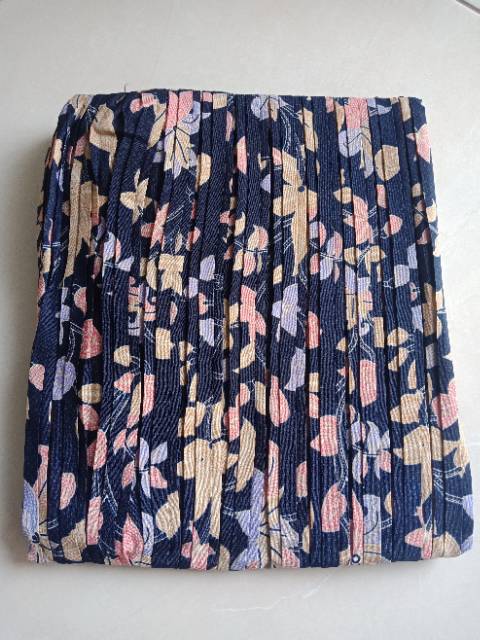 ROK SPAN PLISKET MOTIF BAHAN ADEM LP 56-120 pb 95 Cm