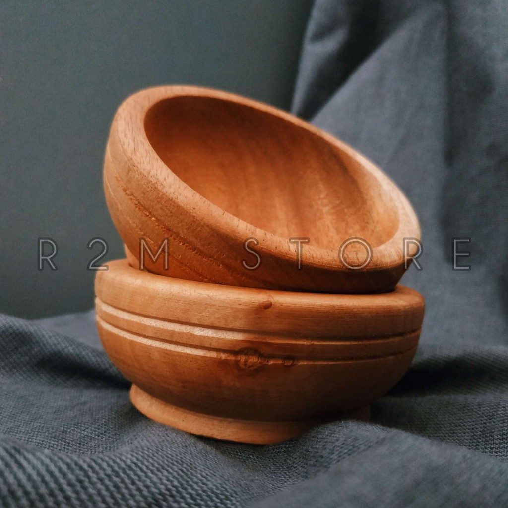 WADAH SAMBAL KAYU 13 CM / MANGKOK SAMBAL / MANGKOK KAYU / MANGKUK KAYU / TEMPAT SAMBAL