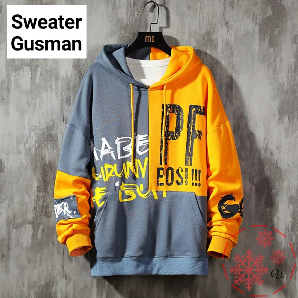 INDOBEST SWEATER GUSMAN / HOODIE LENGAN PANJANG