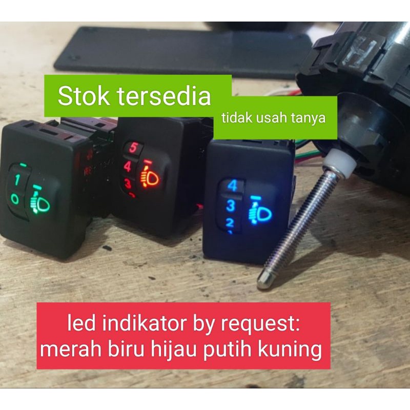 STELAN LAMPU DINAMO  ELEKTRIK LEVELING SAKLAR OEM 5 Baru + PIVOT