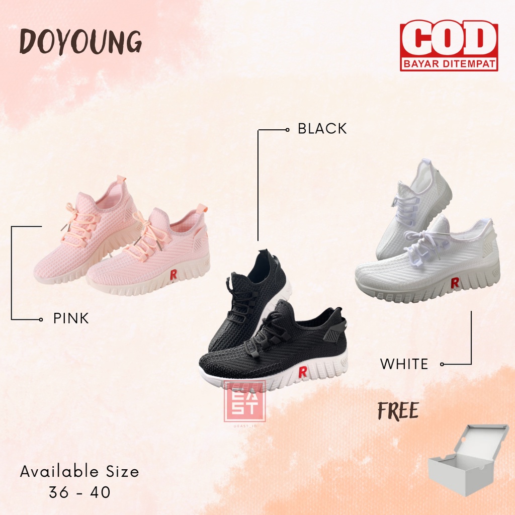 Sepatu Doyoung Sneakers Kanvas Wanita Casual Import Sport Shoes Original