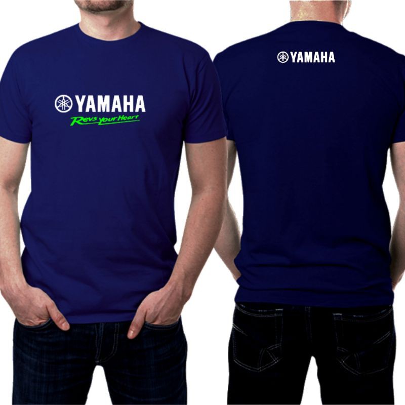 kaos otomotif baju tulisan yamaha revs your heart