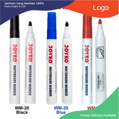 

WHITEBOARD MARKER JOYKO WM-28 WM-29 WM-30 HITAM BIRU MERAH PAPAN TULIS BISA DIHAPUS AMAN SPIDOL BLACK AWET ATK MURAH WM28 WM29 WM30