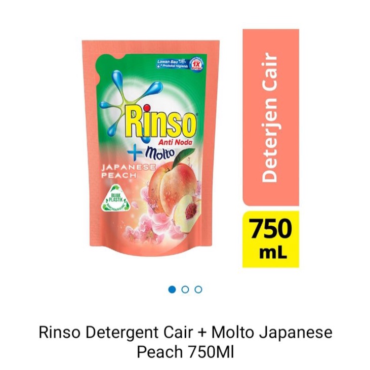 rinso deterjen cair 750 ml