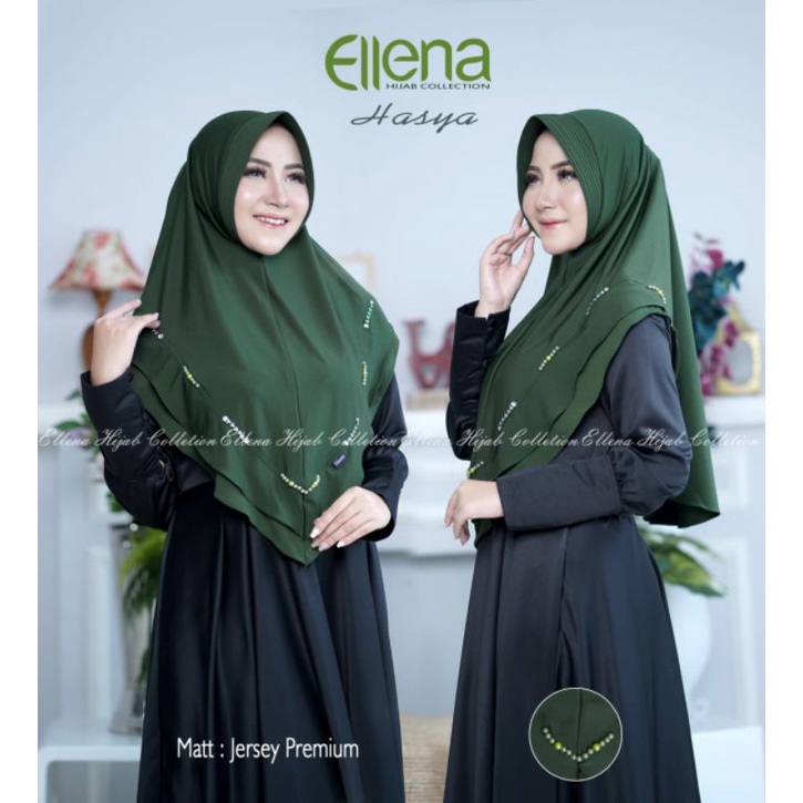 (Ellena Hijab) Hijab Instan Hasya Original Ellena Hijab - Jersey Premium