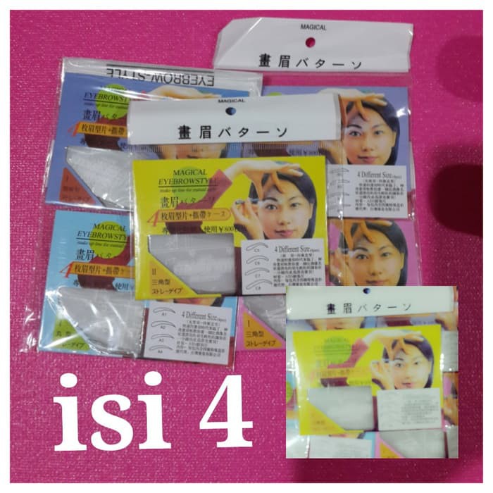alat kecantikan   Cetak alis isi 4 buat belajar buat alis