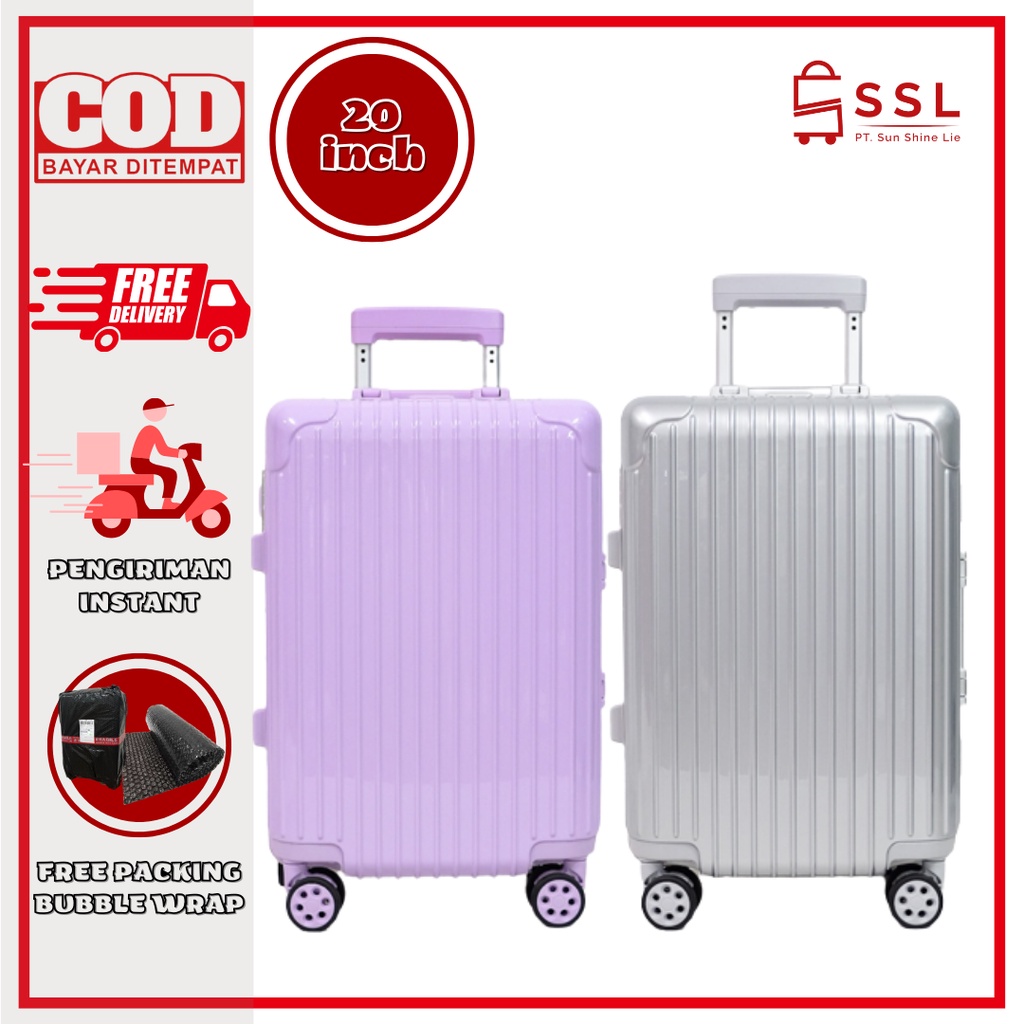 Koper 20 Inch / Koper Premium / Koper Cabin / Koper Import / TSA Lock / Aluminium Frame / Koper Naples T088 Series / Koper Bagasi Suitcase Luggage