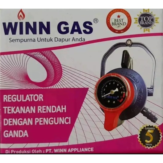 Regulator winn gas W-900 M regulator pengaman dan meteran Triple lock