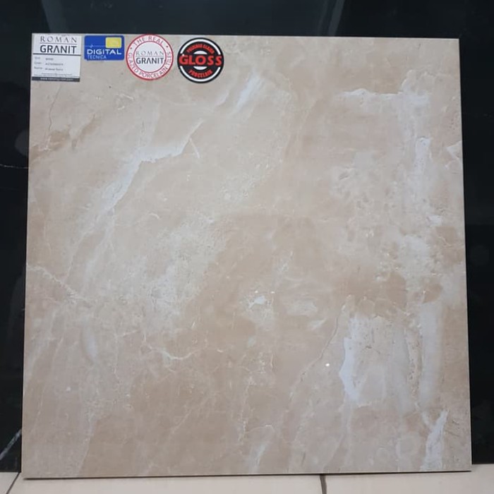 Granit Lantai Kilap Roman dCaesar Sienna Ukuran 60x60 Kw1