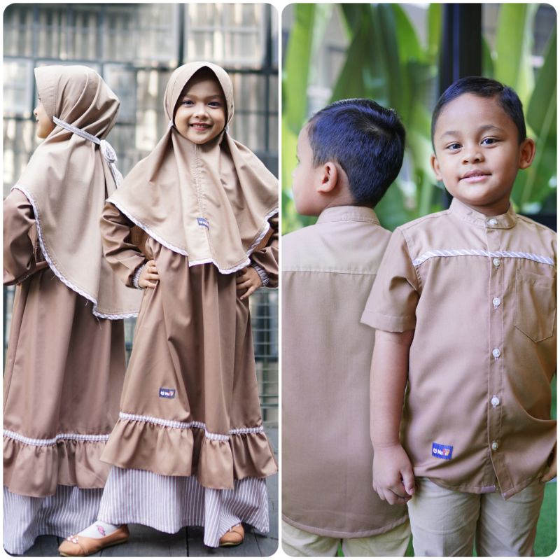 MUTIF Little Syahrul dan little Shanum Fashion Anak Set Baju Anak Termurah Terlaris  Original Brand Bahan Cotton Symphony Size 2-12 Tahun