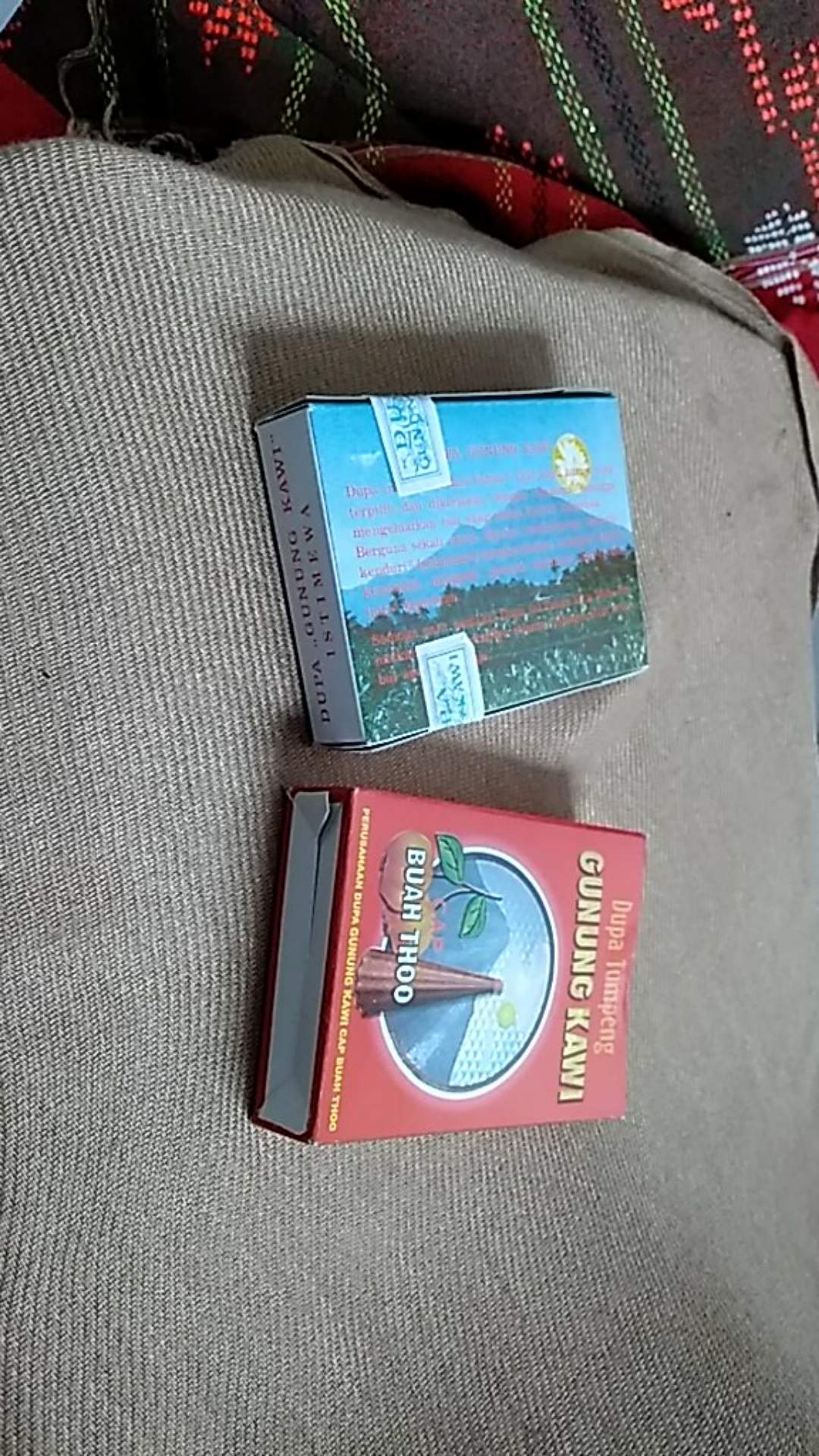 Dupa Tumpeng Kerucut Gunung Kawi Cap Buah Thoo