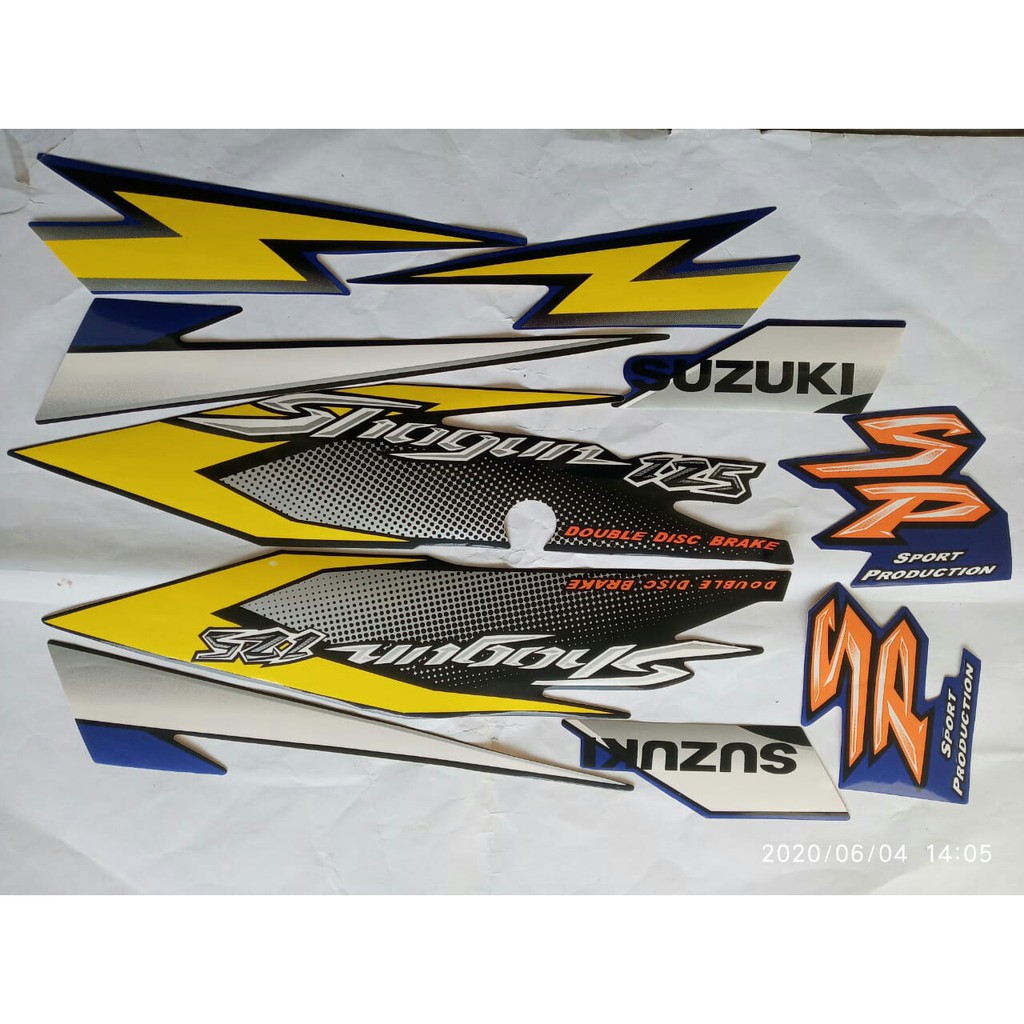 stiker striping shogun 125 sp 2006 biru