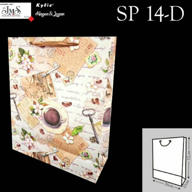 

Paper Bag SP 14D / Goodie Bag, Ukuran 32x26x12cm