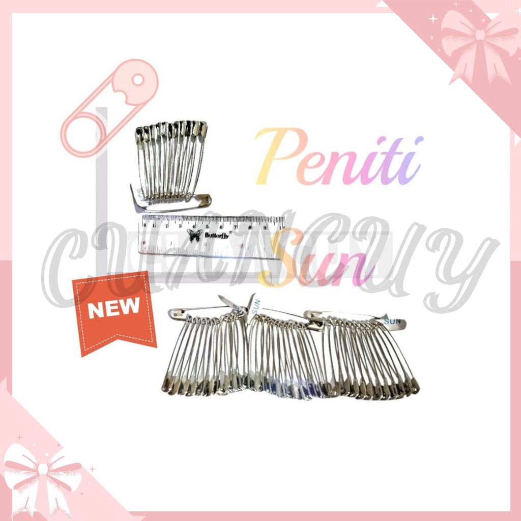 Jual Cuancuy Peniti Sun Anti Karat Peniti Stainless Steel Putih