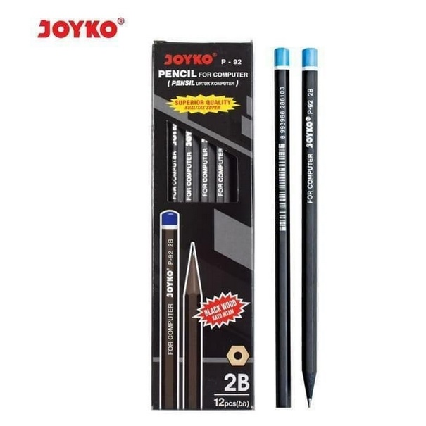 

Pensil Joyko P-92 2B Kayu hitam good quality