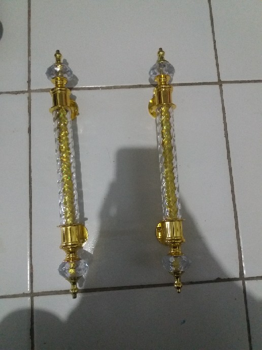 Tarikan Pintu Acrylic Gold - Door Handle Kzw  Cl69
