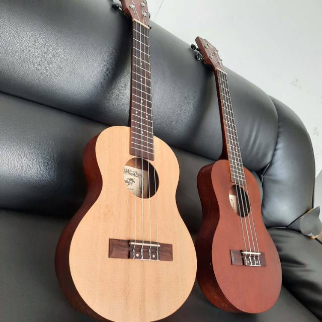  Elegan  Ukulele Tenor Cowboy 25 Natural Coklat  Ukelele 