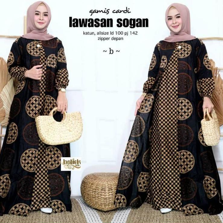 ◌ Gamis Batik Cardy - Batik Gamis Terbaru - Gamis Wanita Pesta & Kondangan 2021 ☁