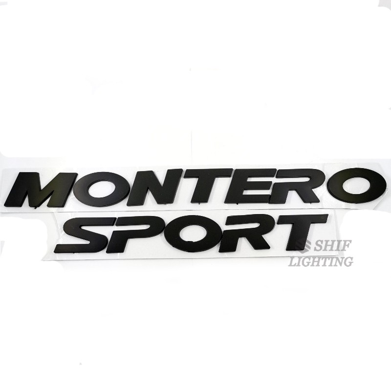 1 x ABS MONTERO SPORT Car Auto Front Hood Emblem Badge Logo Sticker Decal Nameplate For Mitsubishi