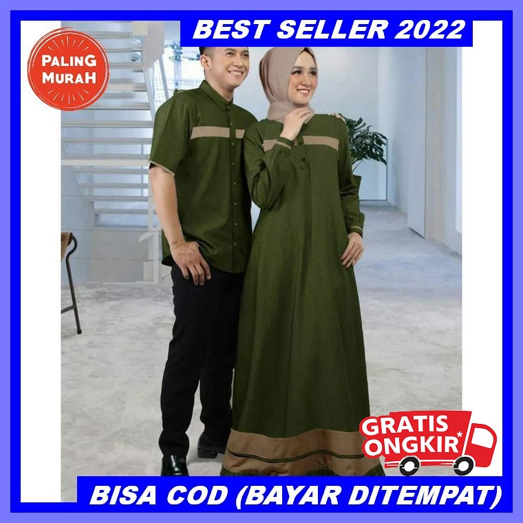 Terbaru / Sarimbit Ethica 2022 / Elfa 257 Rose Mauve / Gamis Dewasa Kagumi 257 Rose Mauve / Koko Dew