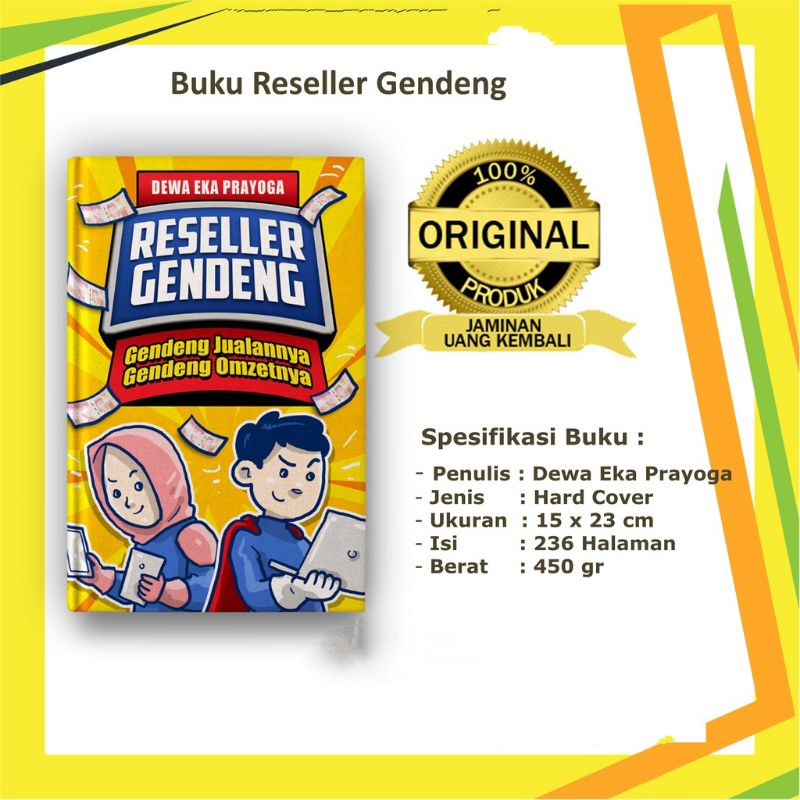Buku Bisnis - Buku Reseller Gendeng Dewa Eka Prayoga - Buku Bisnis Online - Buku Reseller Gendeng - 