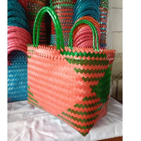 "SRW.02Jl22w" Tas anyam Plastik Kaca SUPER JUMBO / Tas Belanja /Tas anyaman / Tas Berkat hajatan sou