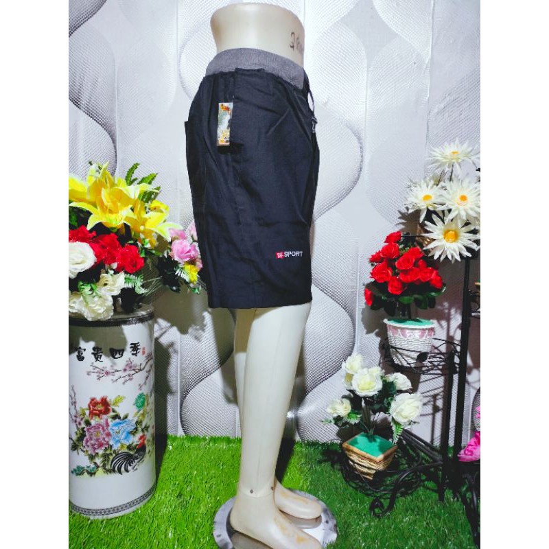 Celana Pendek Pria Chino Tuwil Pinggang Karet Rip No 28 sampai 30 (Size L)